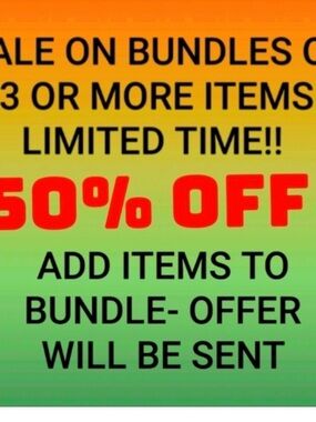 50% OFF bundles if three items